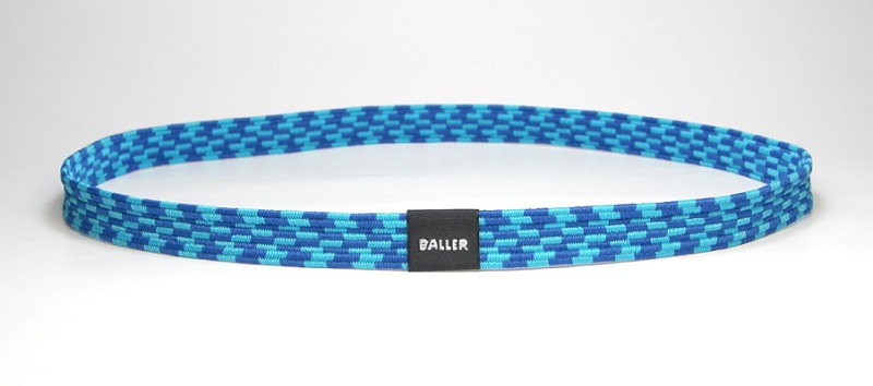 BALLER HAIRBAND WIDE BLUE-TQ BLUE