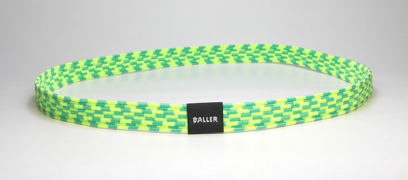 BALLER HAIRBAND WIDE LIME-GREEN