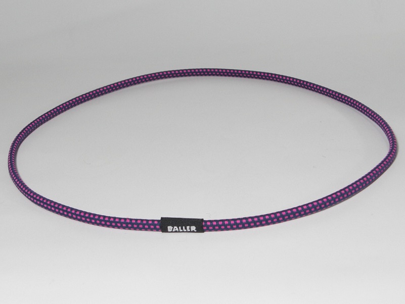 baller hair band square dot navy.ne.pink