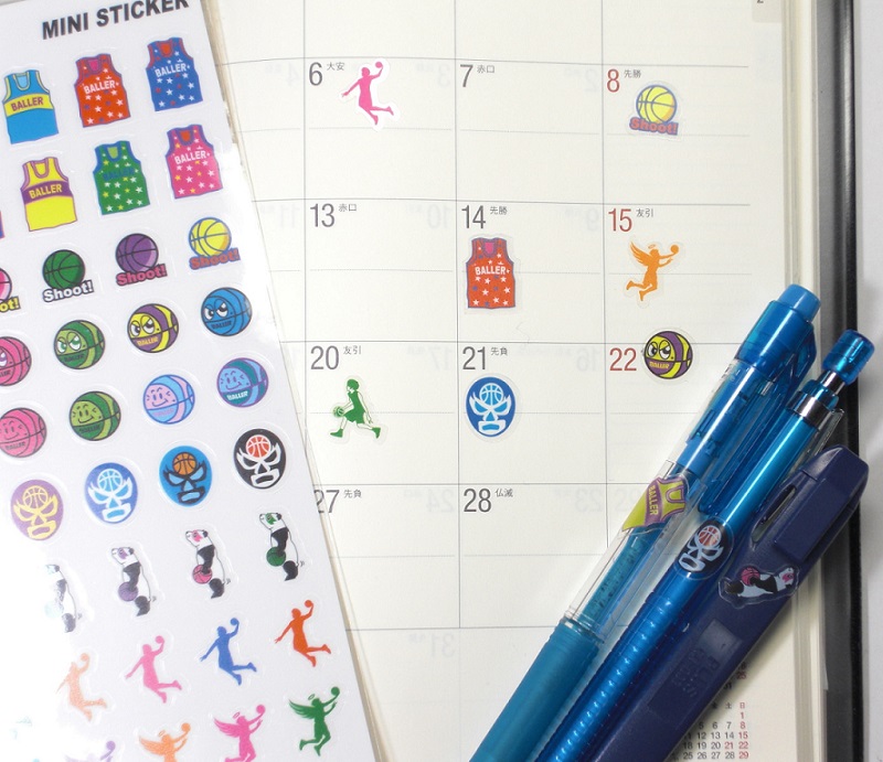 baller basketball mini sticker ステッカー