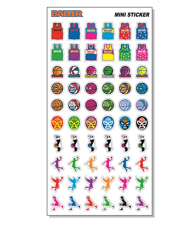baller basketball mini sticker ステッカー