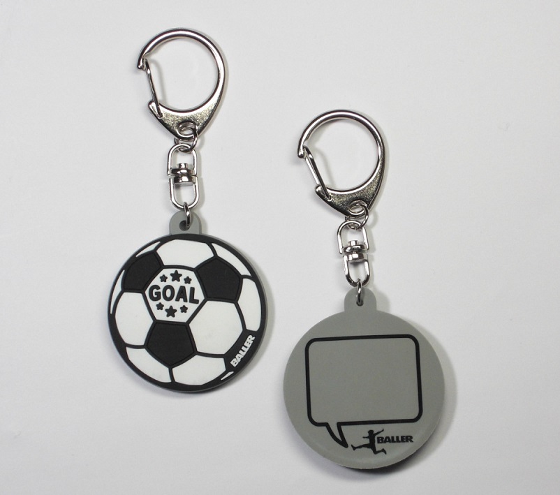 baller football keyring black サッカーキーホルダー