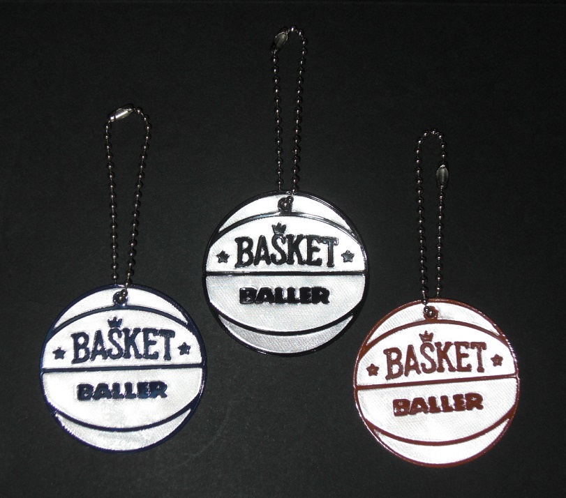 baller reflector key chain basketball reflect