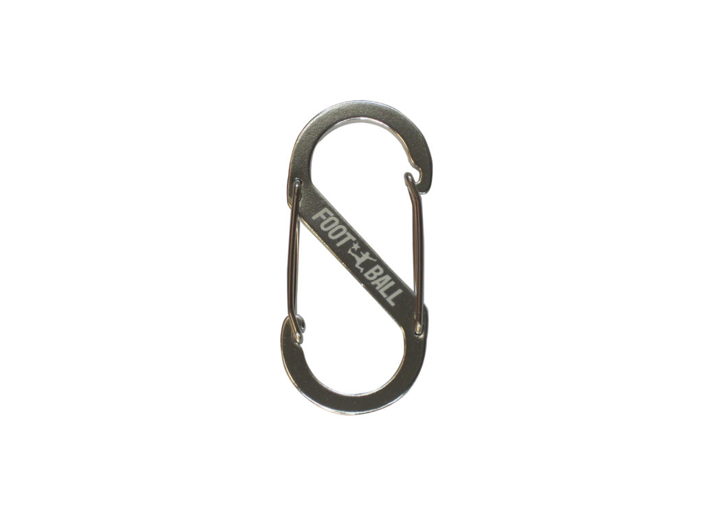 BALLERカラビナキーホルダーFOOTBALL SILVER