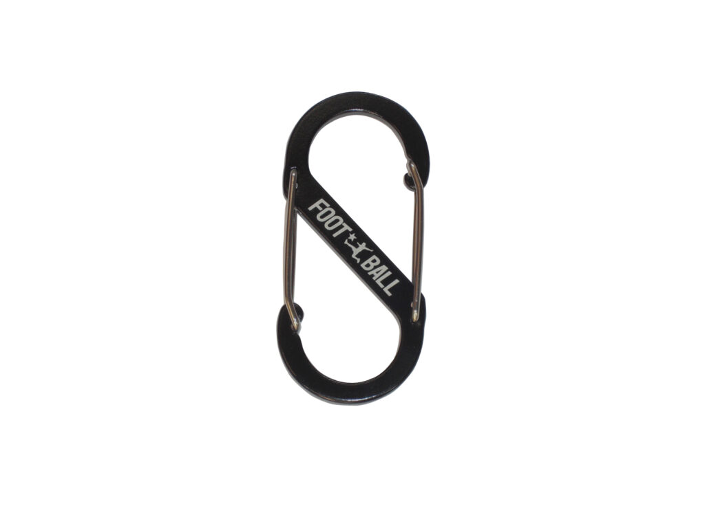 BALLERカラビナキーホルダーFOOTBALL BLACK