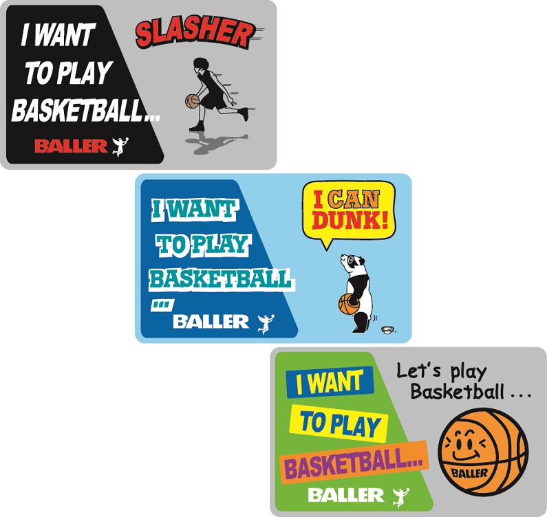 basketball ic card sticker ステッカー