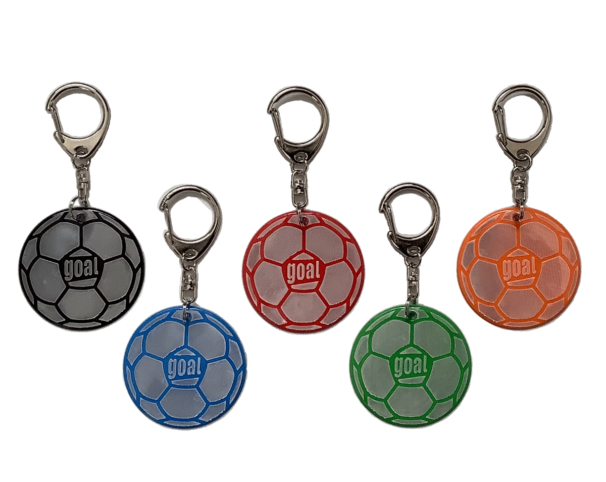BALLER リフレクター キーホルダー サッカーボールデザイン